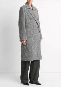 Vince - Herringbone Double Breasted Coat