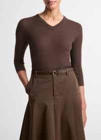 Vince - HIGH V-NECK TOP