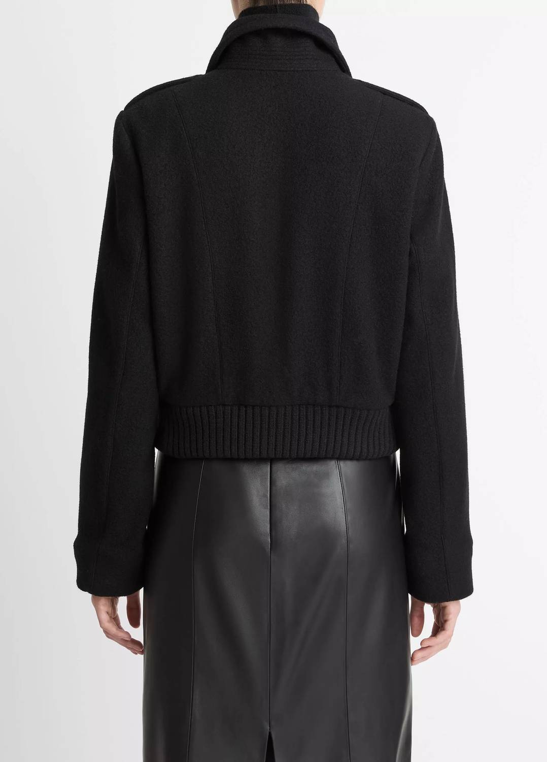 Vince - Italian Wool-Blend Cropped Jacket