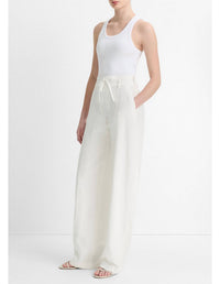 Vince - MID RISE DOUBLE WAISTBAND DRAWSTRING PANT