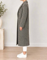 Vince - PEBBLE TEXTURE WOOL COAT