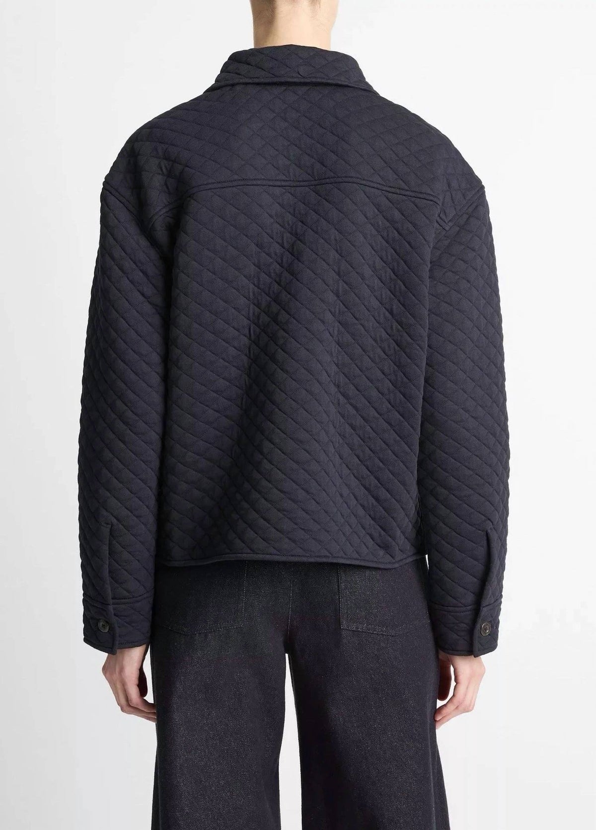 Vince - QUILTED COLLARED JACKET