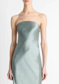 Vince - Satin Strapless Maxi Dress