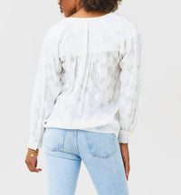 Vince - Shirred Band Collar Blouse