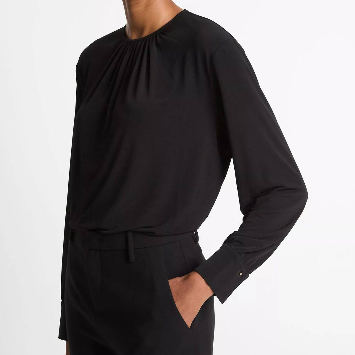 Vince - Soft Gathered Blouse Top