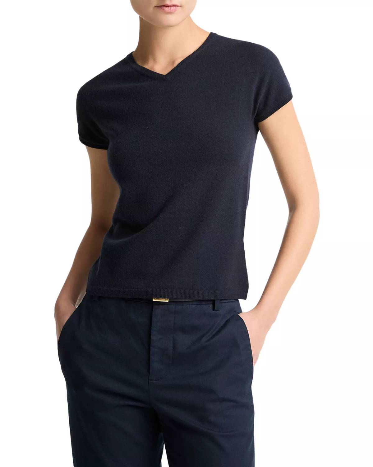 Vince - Women's High V Neck Tee