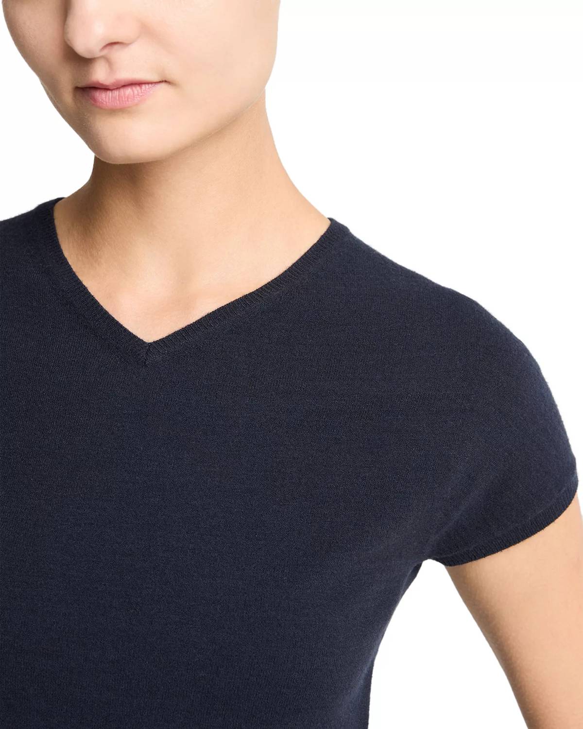Vince - Women's High V Neck Tee