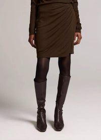 Vince - Wool-blend Side-drape Short Skirt