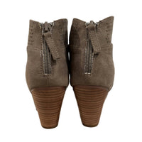 Violet & Red - Women's Lazer Cut Topline Boho Chic Heeled Bootie