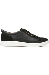 Vionic - Women's Leather Winny Low Top Sneaker - black - leather - shoes