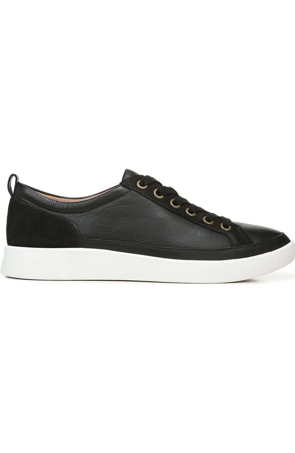 Vionic - Women's Leather Winny Low Top Sneaker - black - leather - shoes