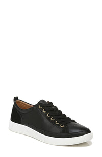 Vionic - Women's Leather Winny Low Top Sneaker - black - leather - shoes