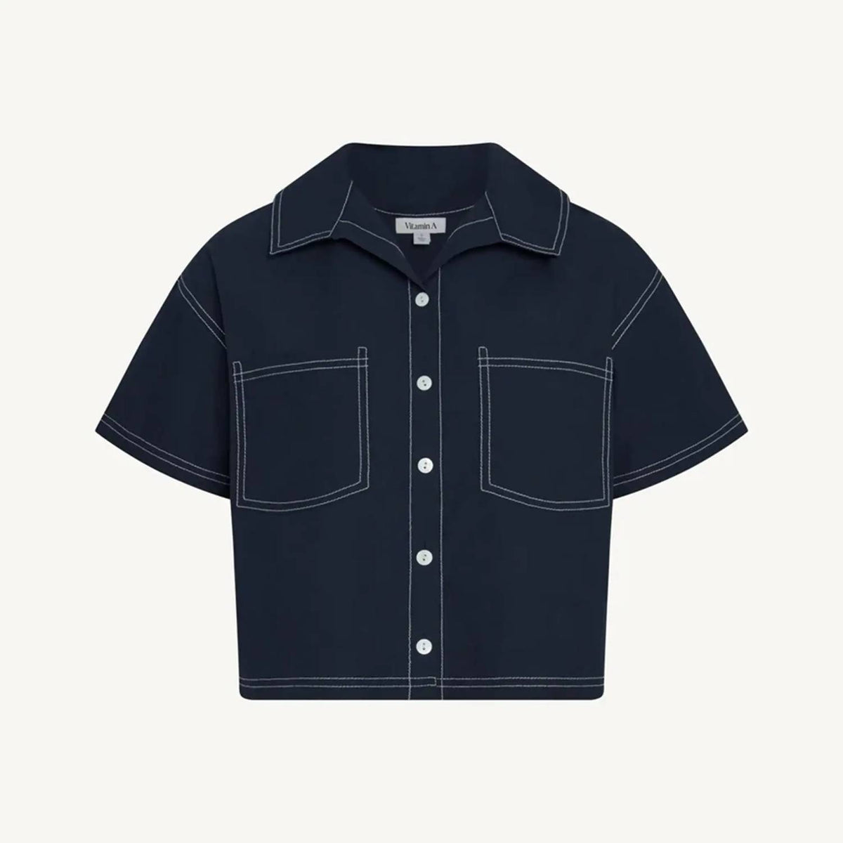 Vitamin A - Ashley Cropped Shirt