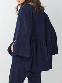 Vividlux - Batwing Sleeves Two Pieces Set