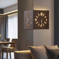 Vivzone - Solid Wood Wall Corner Clocks