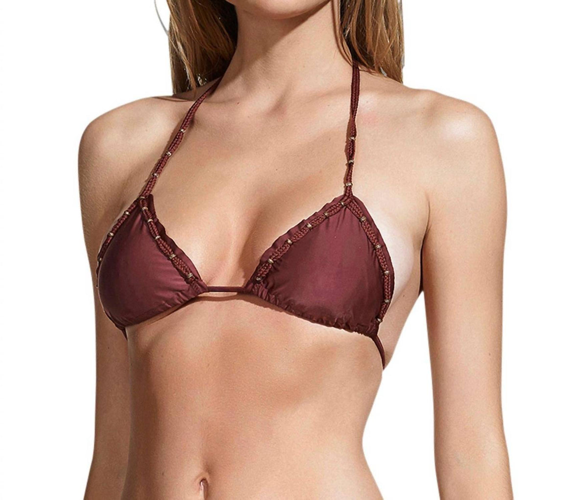 Vix - Triangle Halter String Bikini Top