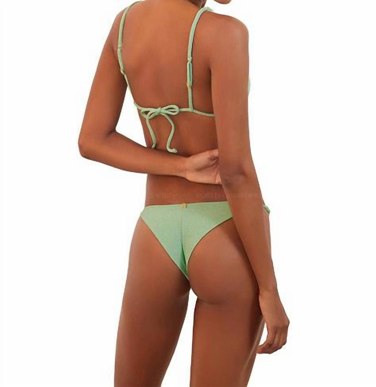 Vix - Women's Beads Parallel Triangle Bikini Top