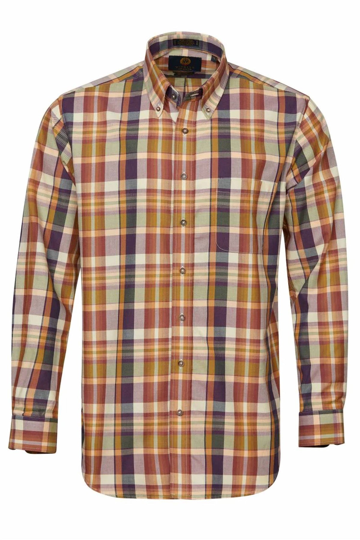Viyella - Men's Plaid Button Down Shirt