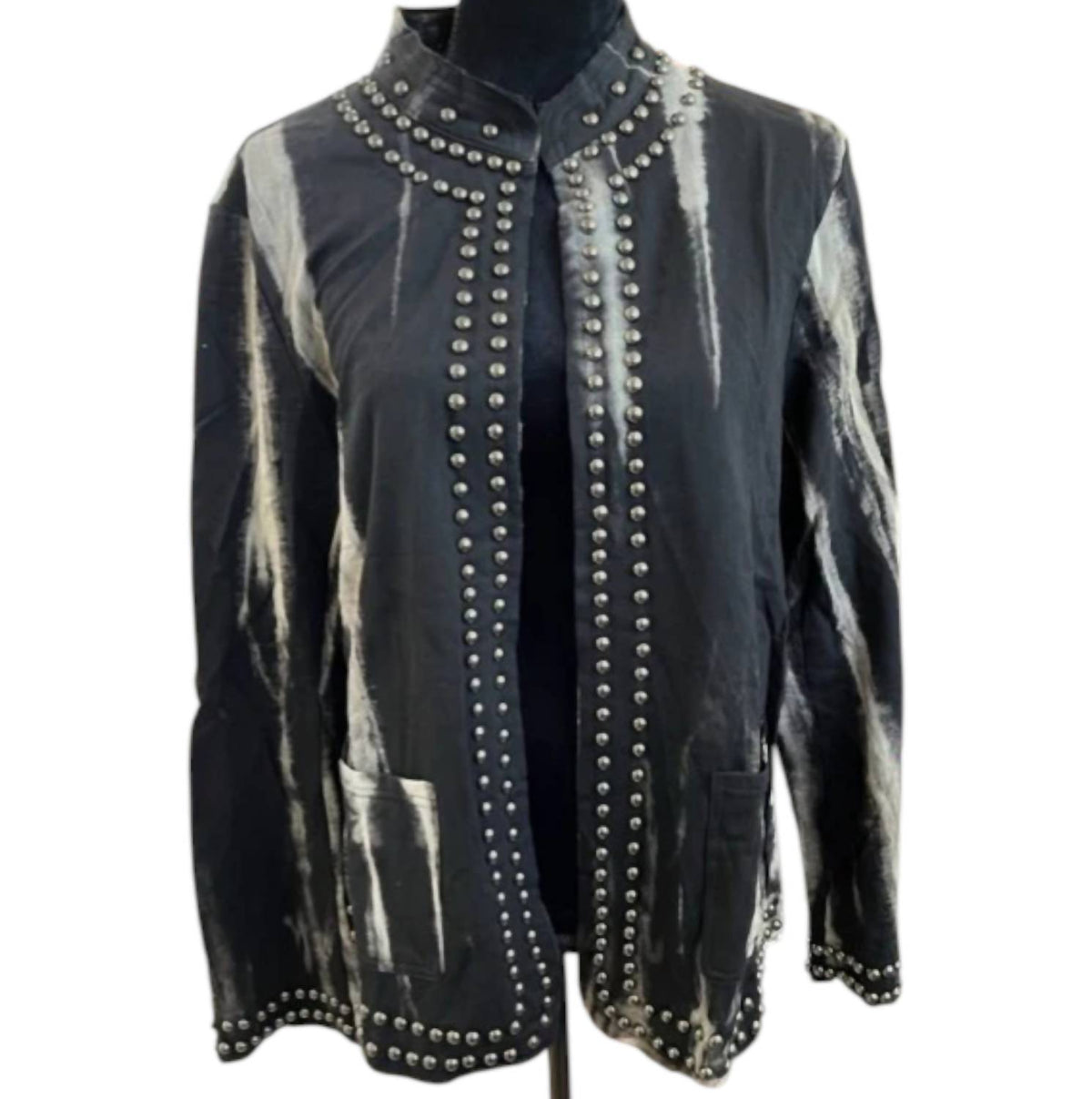Vocal Apparel - Women's Mineral Wash Jacket With Studs - Plus