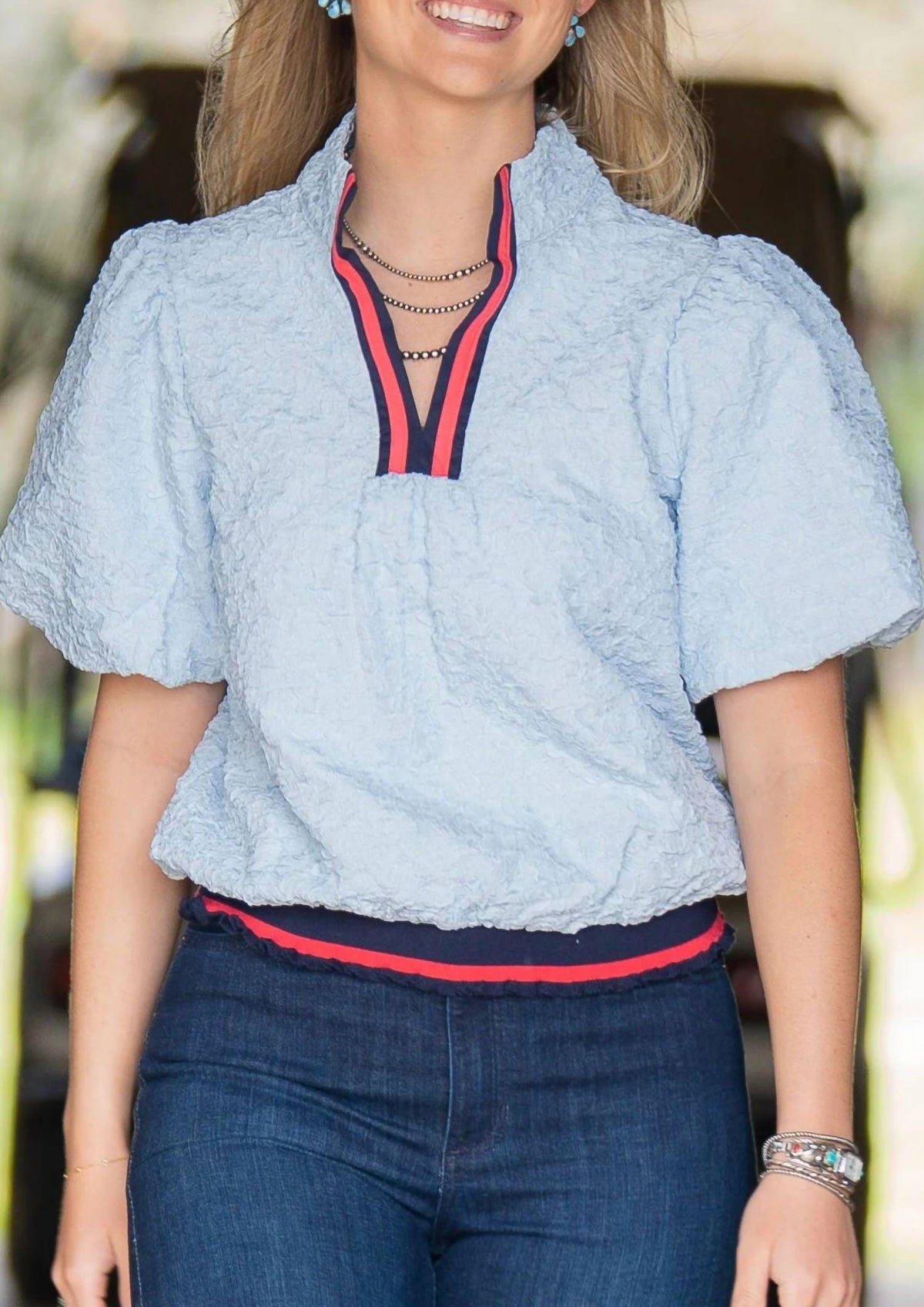 Voy - Baby Puff Sleeve Top