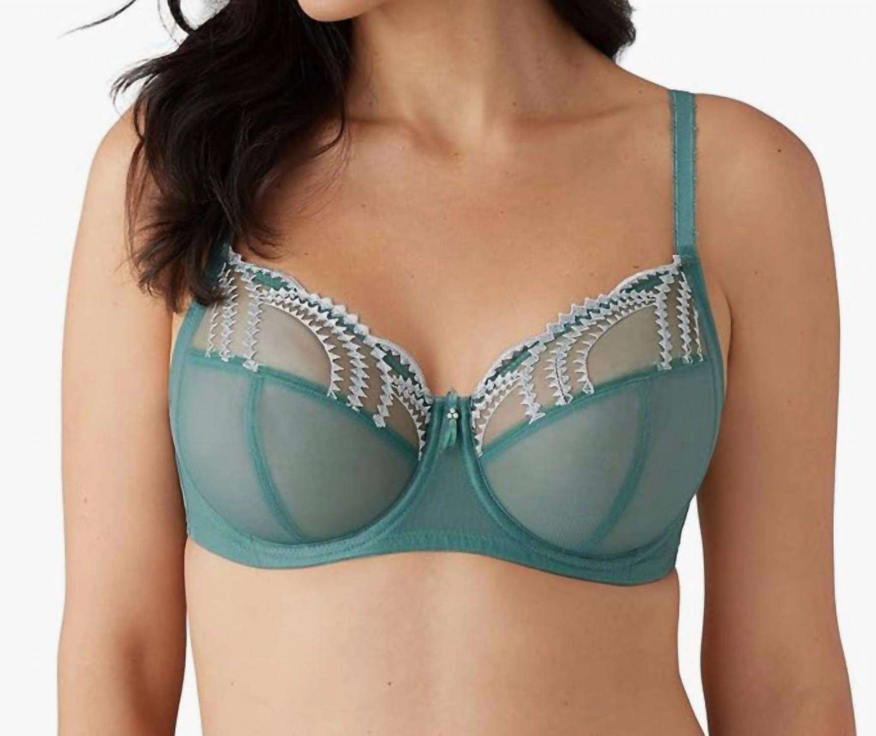 Wacoal - Evocative Edge Underwire Bra - bras - clothing - green