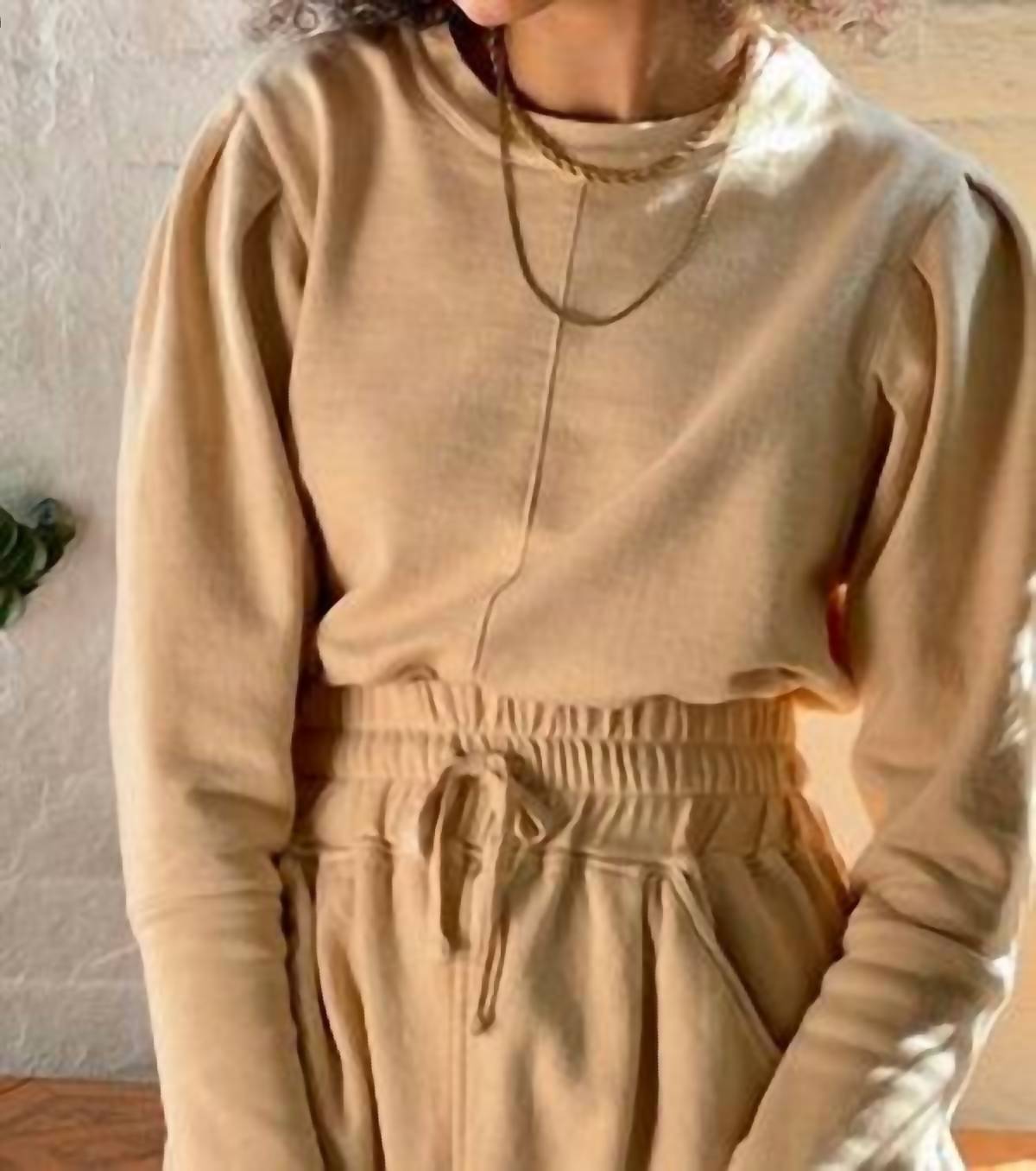 The Waight - Avocado Dyed Crew Neck Top