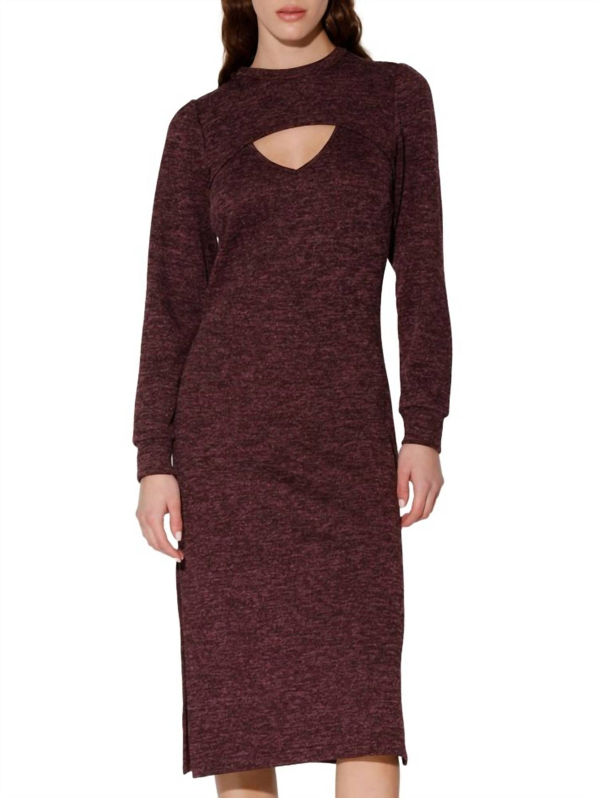 Walter Baker - Fontine Heathered Midi Sheath Dress