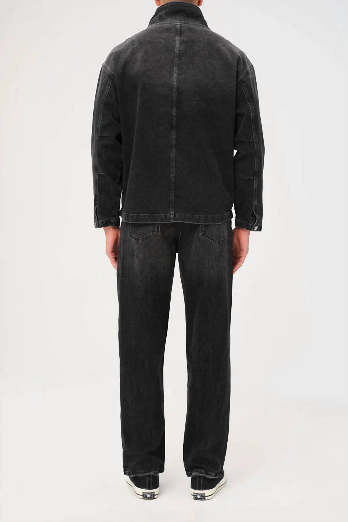 Warp + Weft - Denim Pullover Windbreaker Jacket