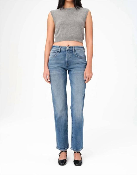 Warp + Weft - Vintage Straight Jeans - blue - clothing - cotton - blend