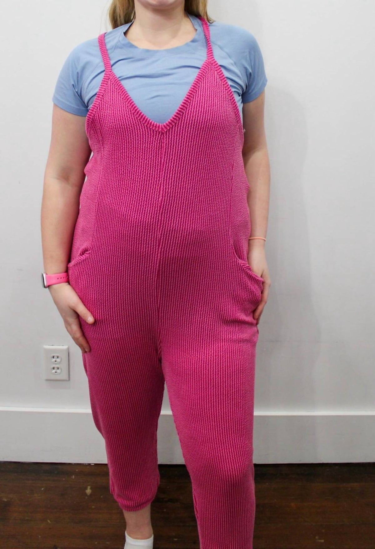 Wasabi + Mint - Maya Ribbed Jumpsuit