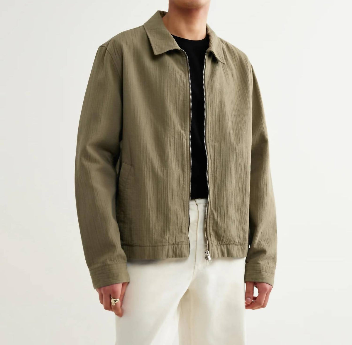 Wax London - Eldon Crinkle Cotton-linen Jacket