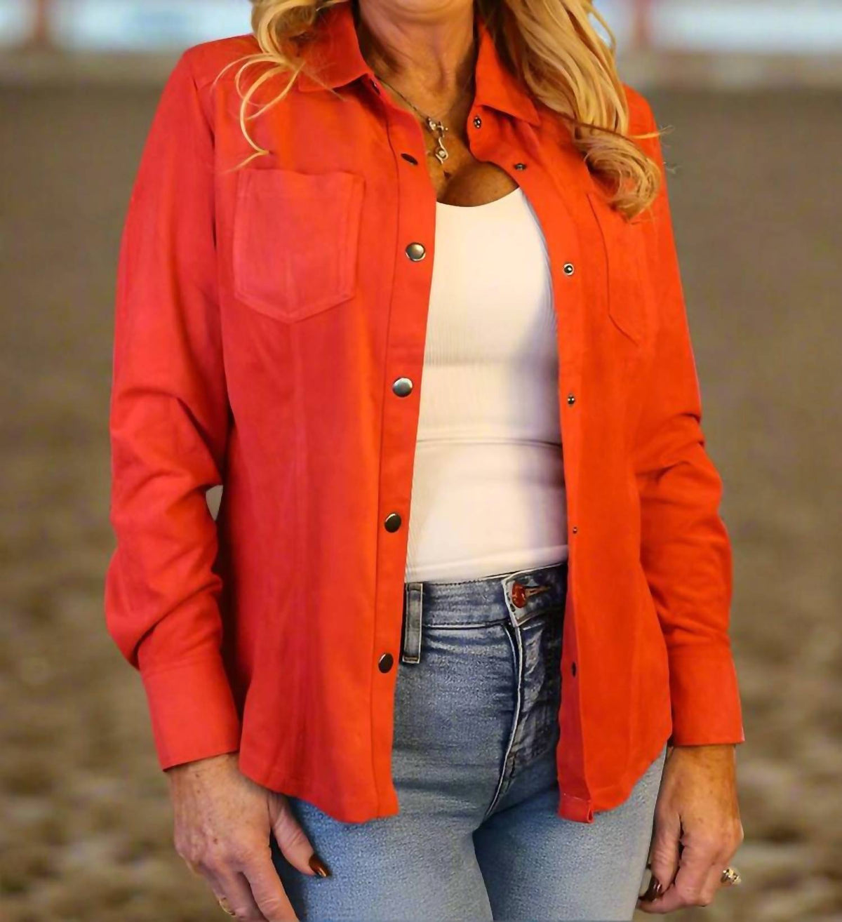 Way - Suede Snap Front Shirt