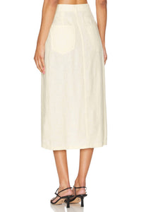 We Wore What - Front Slit Midi Skirt