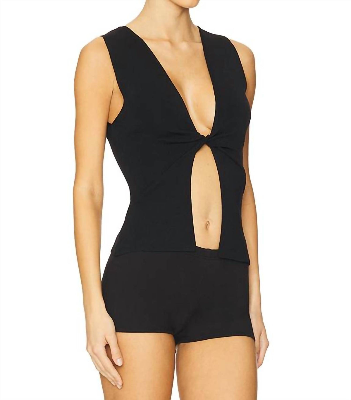 We Wore What - Twist Front Flyaway Tank
