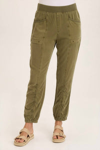 Wearables - Women's Banded Hem Casual Pants - ankle - clothing - cropped