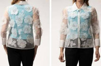 Weavz - Sheer flower shirt