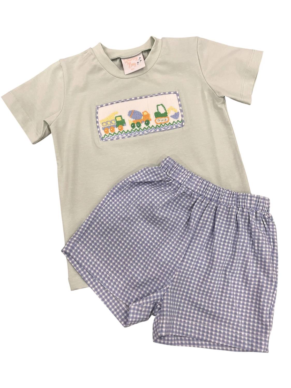 Whimsy Bay Kids - Boys Construction Short Set