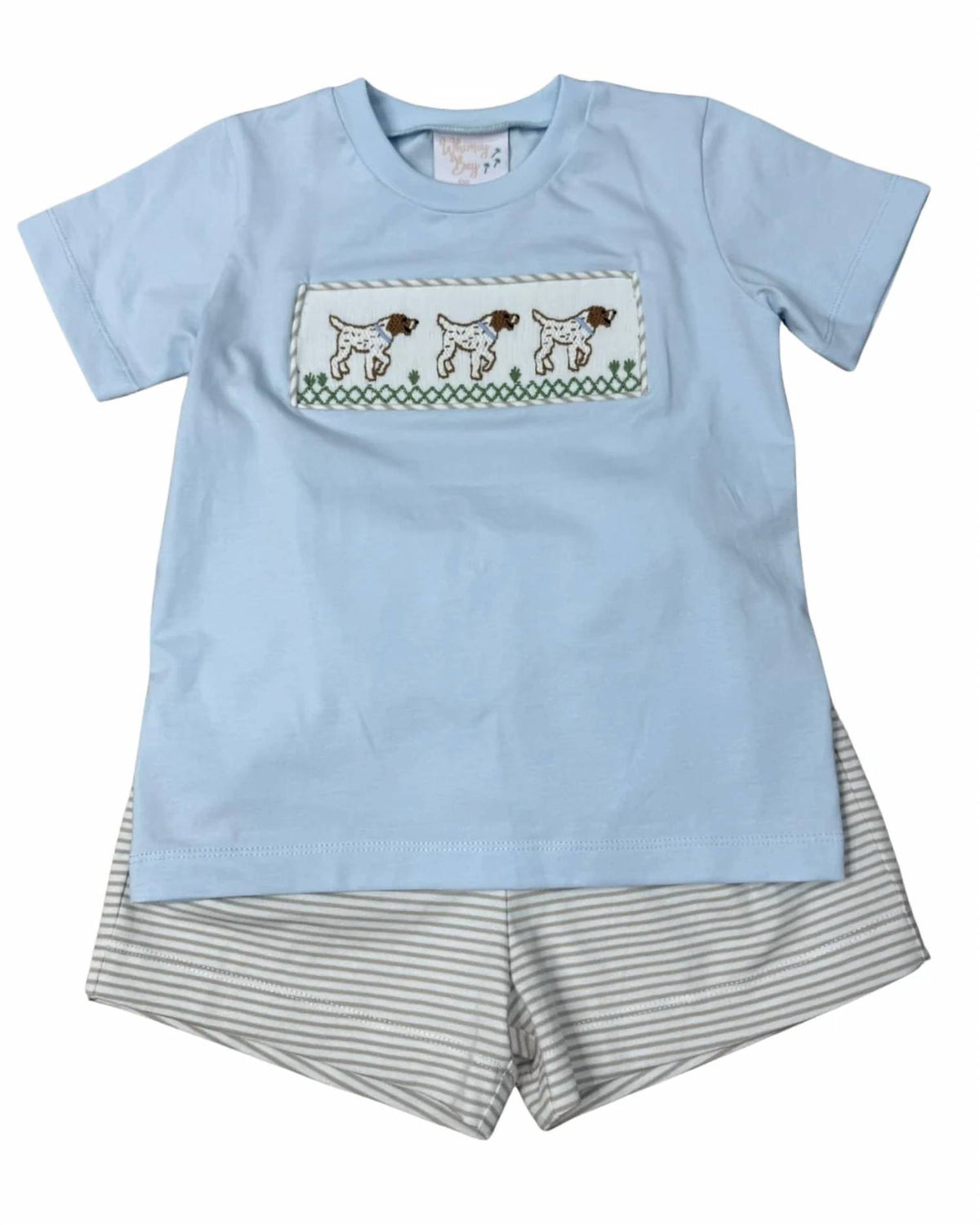 Whimsy Bay Kids - Kids' Pointer Smocked Short Set