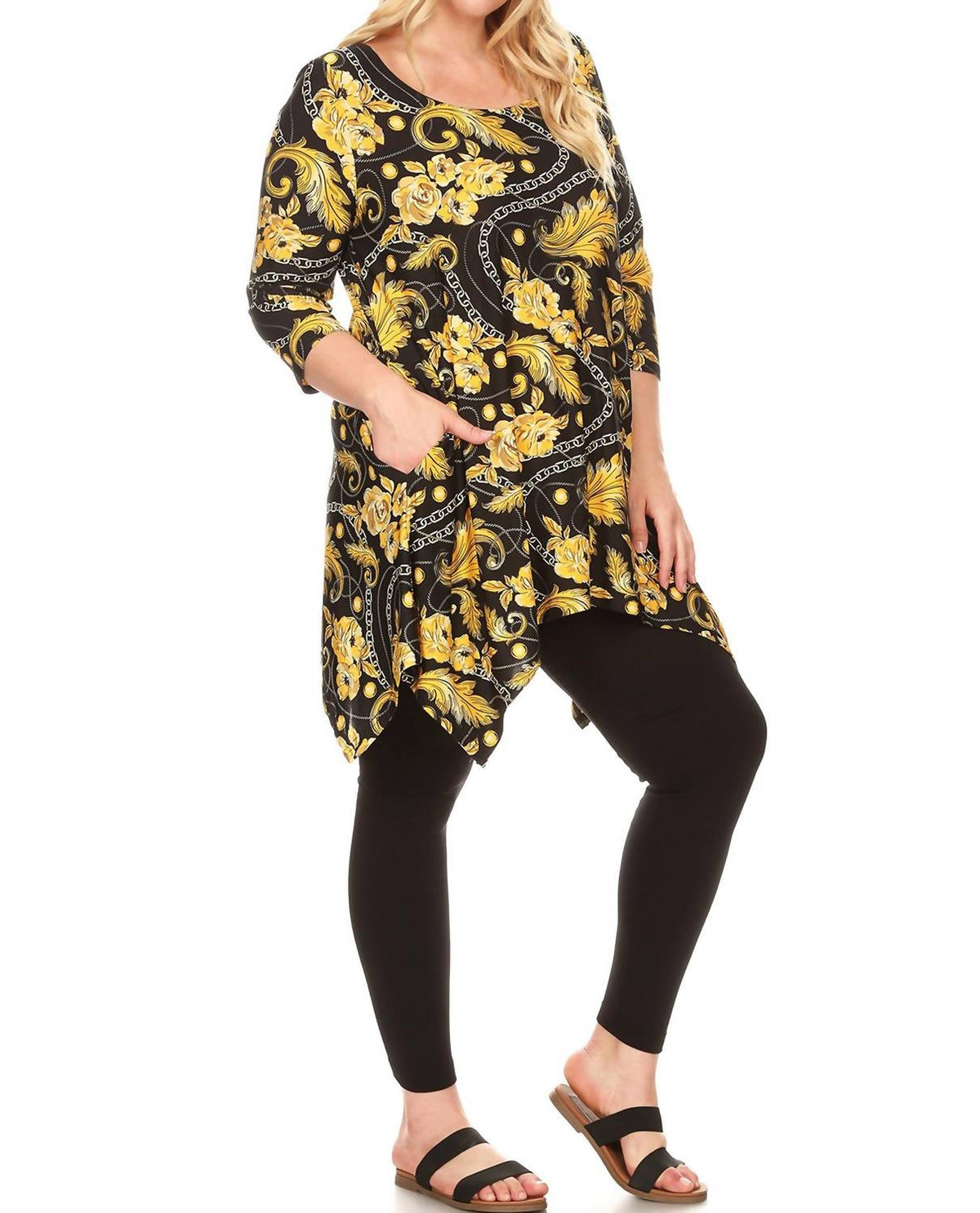 White Mark - Plus Size Alegra Tunic Top