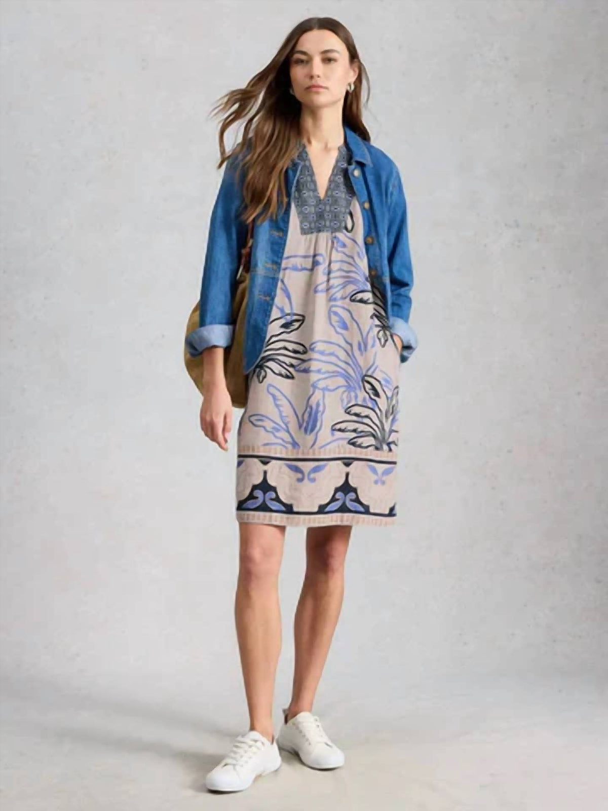 White Stuff - Ash Linen Mini Dress
