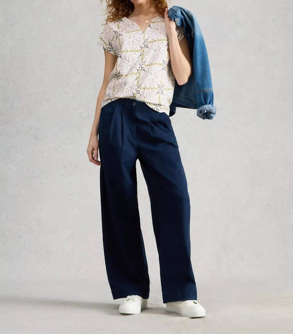 White Stuff - Nelly Notch Neck Tee