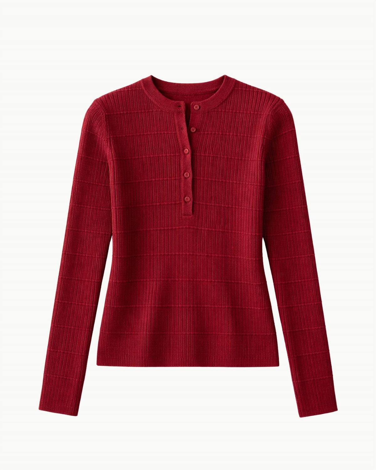 White + Warren - Cashmere Textured Henley Top