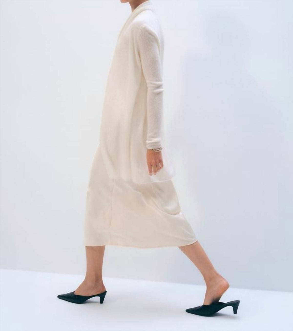 White + Warren - Cashmere Trapeze Cardigan
