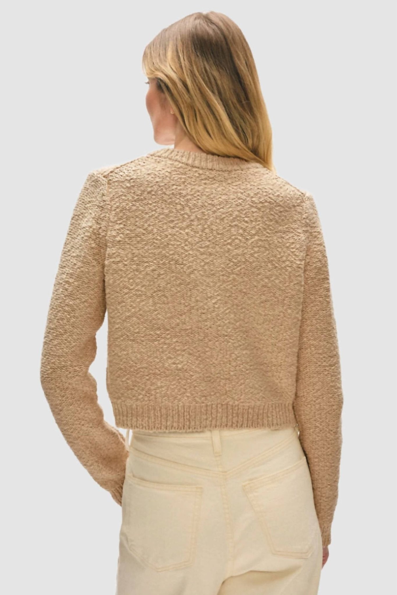 White + Warren - Cotton Slub Pocket Cardigan - brown - cardigans - clothing