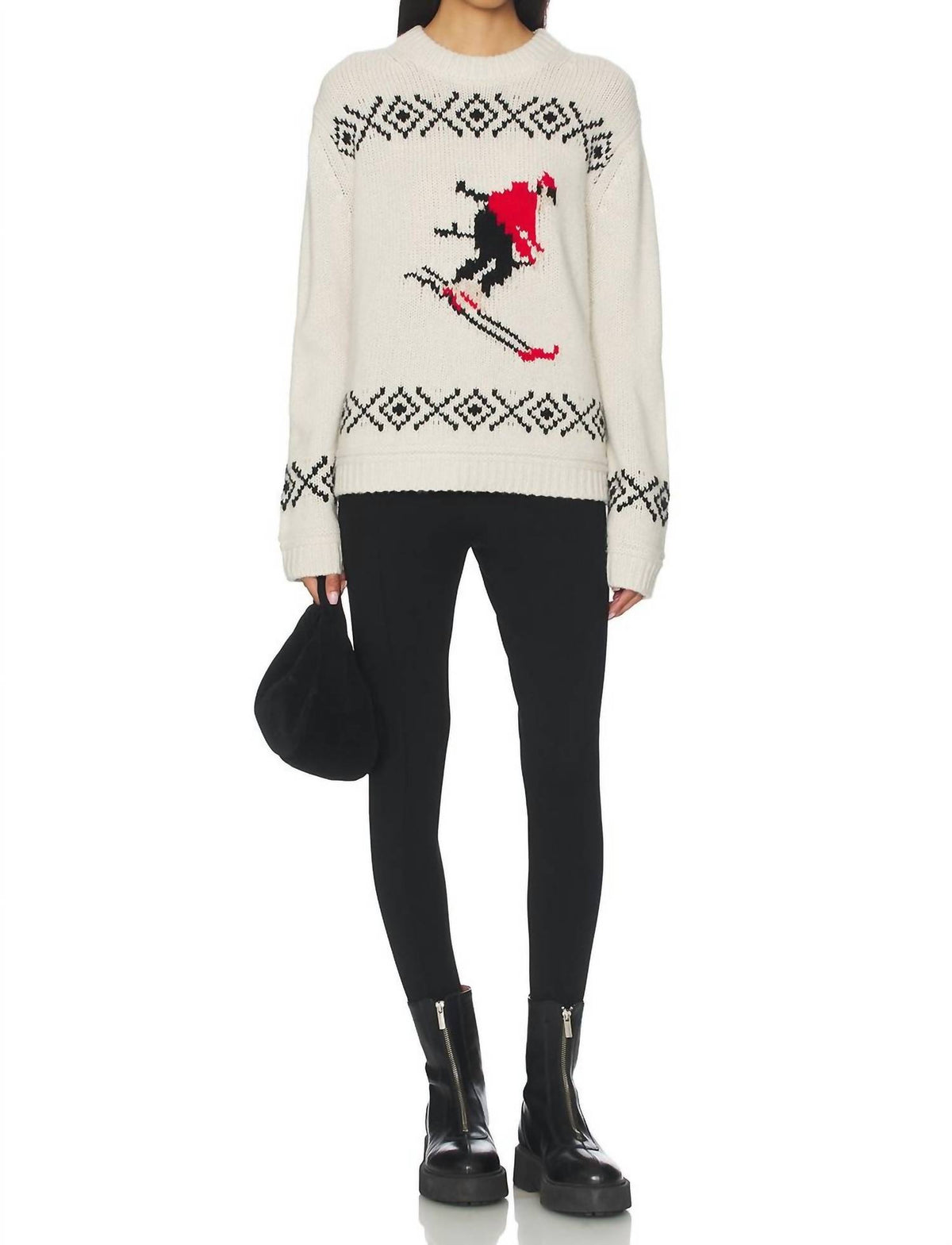 White + Warren - SKI CREWNECK SWEATER