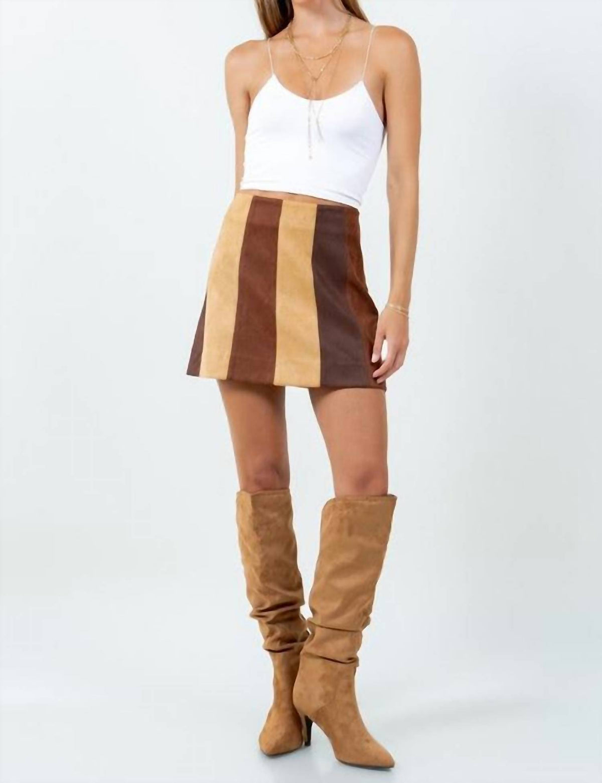 Whiteroom+Cactus - Suede Mini Skirt