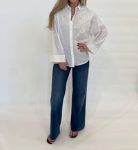 Whyci Milano - Noam Embroidered Shirt - button - down - shirts - clothing - cotton