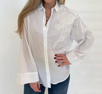 Whyci Milano - Noam Embroidered Shirt - button - down - shirts - clothing - cotton