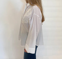 Whyci Milano - Noam Embroidered Shirt - button - down - shirts - clothing - cotton