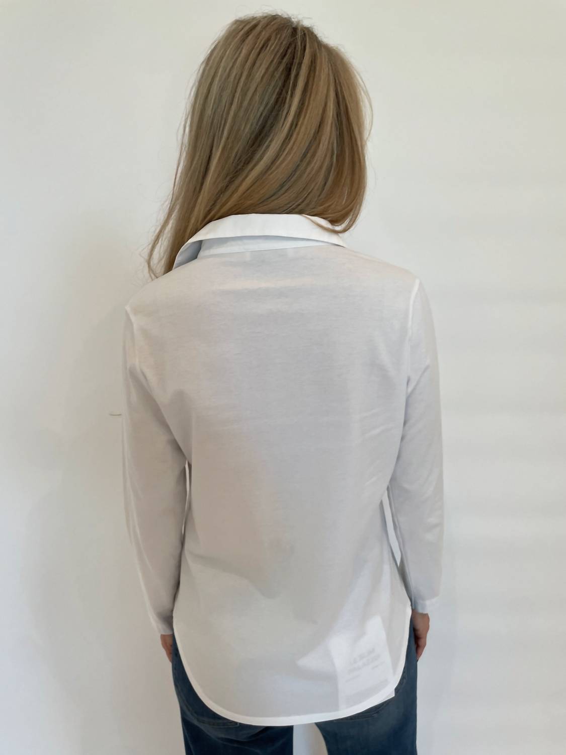 Whyci Milano - Norma Embroidered Flower Shirt - button - down - shirts - clothing - cotton - blend